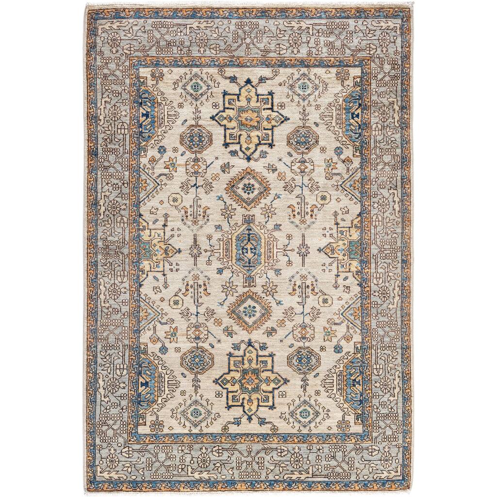 Serapi One-of-a-Kind Hand-Knotted Area Rug - Gray - 3' 11" x 5' 9"