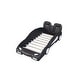 preview thumbnail 8 of 8, Twin Size Race Car-Shaped Platform Bed with Wheels, Black