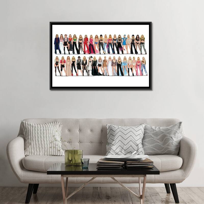 iCanvas "Britney Spears Videography" by Armand Mehidri Framed Canvas Print