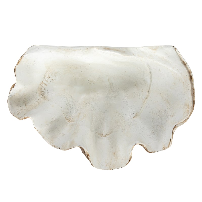 Decorative Resin Clam Wall Bowl - 14.4"L x 9.6"W x 7.5"H