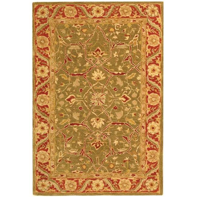 SAFAVIEH Handmade Anatolia Rejeanne Traditional Oriental Hand-spun Wool Rug