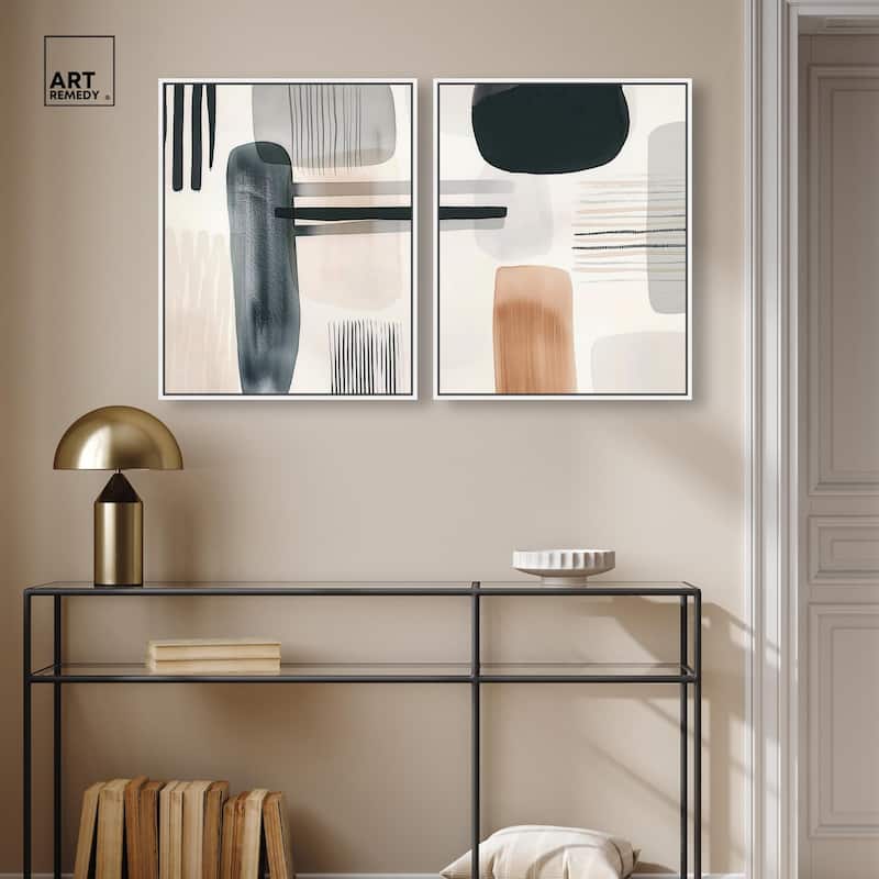 Softened Dimensions Canvas Set of 2 by Art Remedy