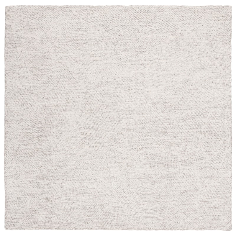 SAFAVIEH Handmade Metro Rozsika French Country Wool Rug - 8' Square - Natural/Ivory