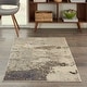 preview thumbnail 103 of 144, Nourison Modern Abstract Sublime Area Rug 3' x 5' - Ivory/Grey - Runner/Rectangle