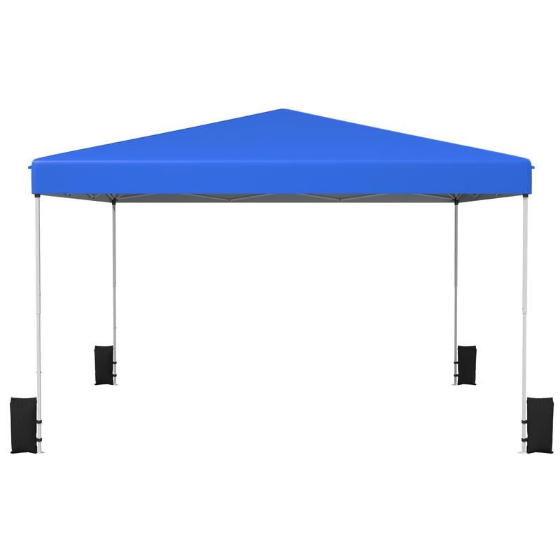 Pop Up Canopy Tent – Outdoor Shade Gazebo with Storage Bag & Sandbags,Easy Setup Canopy for Patio, Camping, Beach