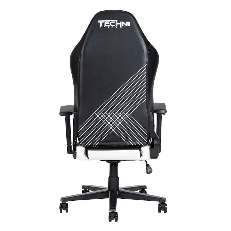 150°Reclining Mechanism Comfort Edge White Gaming Chair,Heavy Duty Steel Base