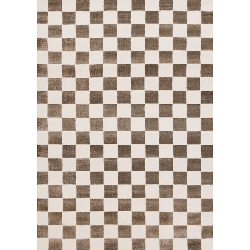 HomeRoots Geometric Modern Rectangle Area Rug - 5' X 8'