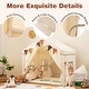 preview thumbnail 10 of 18, Gymax 3-4 Kids Large Play Tent House w/ 2 Opening Doors Star Lights &