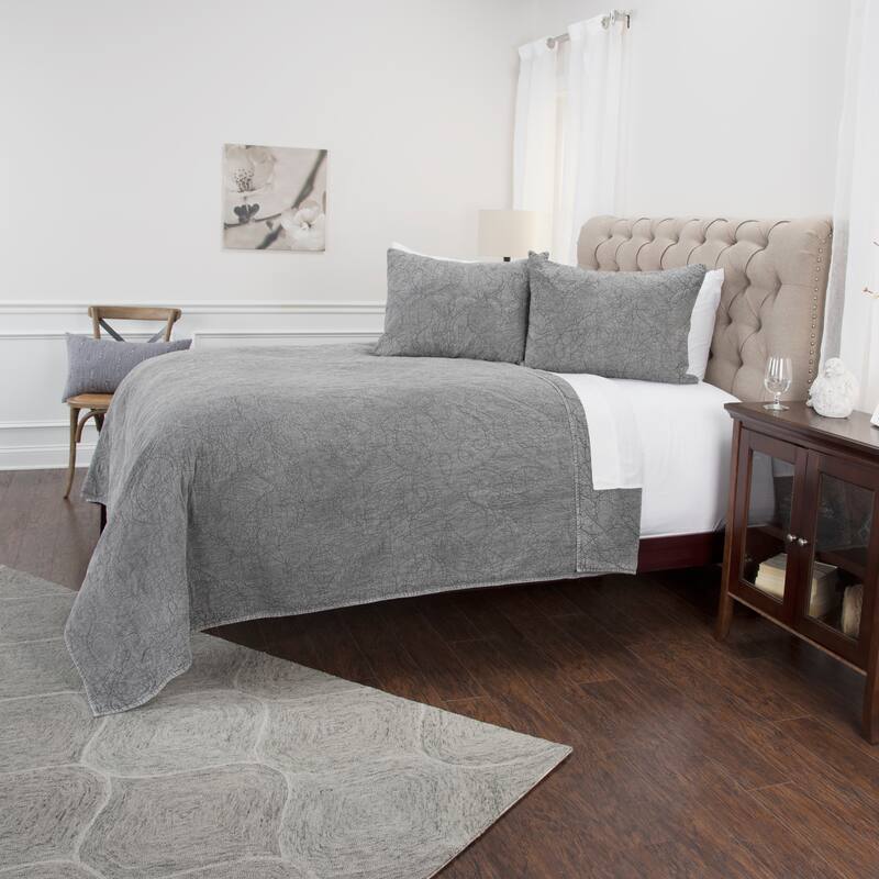 Anthony Cotton Sham in Gray