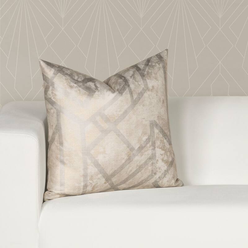 The Great Gatsby Speakeasy Art Deco Throw Pillow - 26 x 26 - Speakeasy