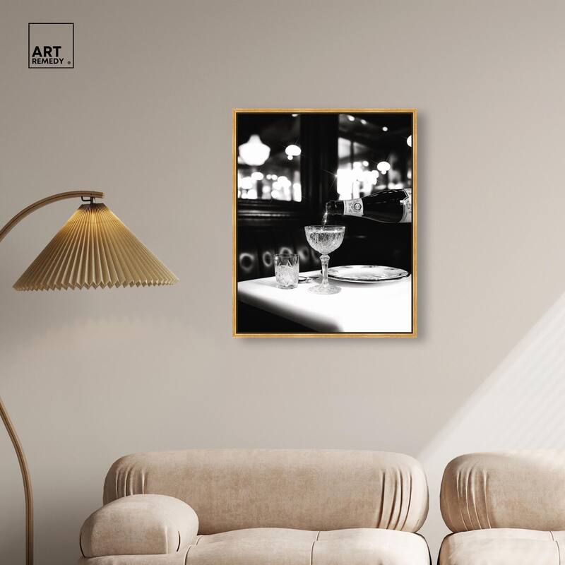 Sparkling in Monochrome II Canvas by Art Remedy