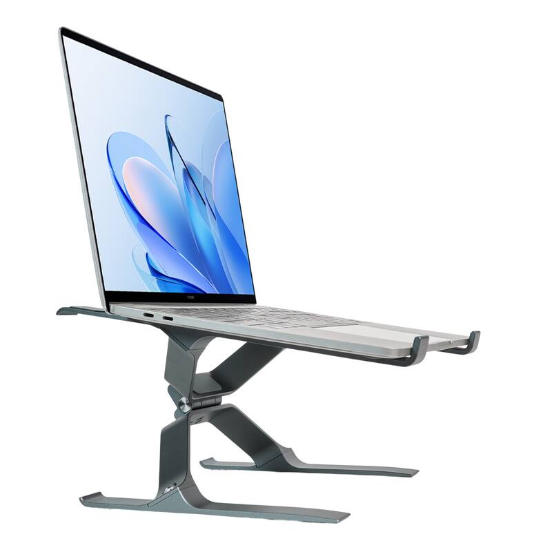 Adjustable Aluminum Laptop Stand Laptop Cart With Stable X-Frame For Home/Office Desk
