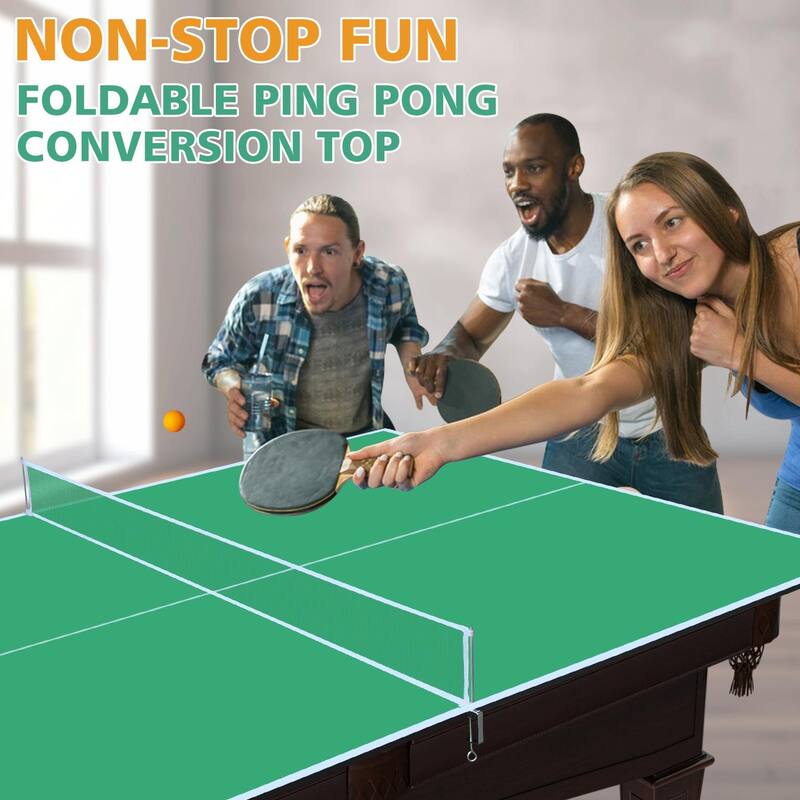 Foldable Ping Pong Conversion Top with Net & Post Included