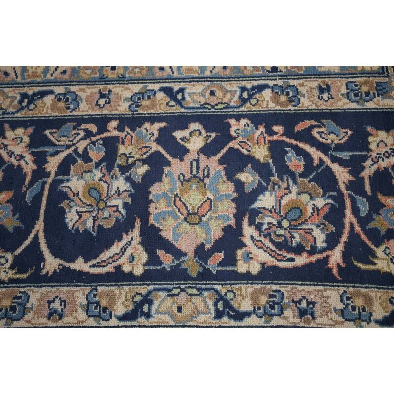 Traditional Pink Najafabad Persian Vintage Rug Handmade Wool Carpet - 9'6"x 13'0"