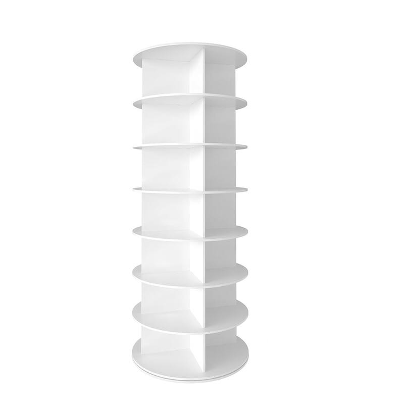 7 Tier Plastic 360 Degree Rotating Shoe Rack for Entryway