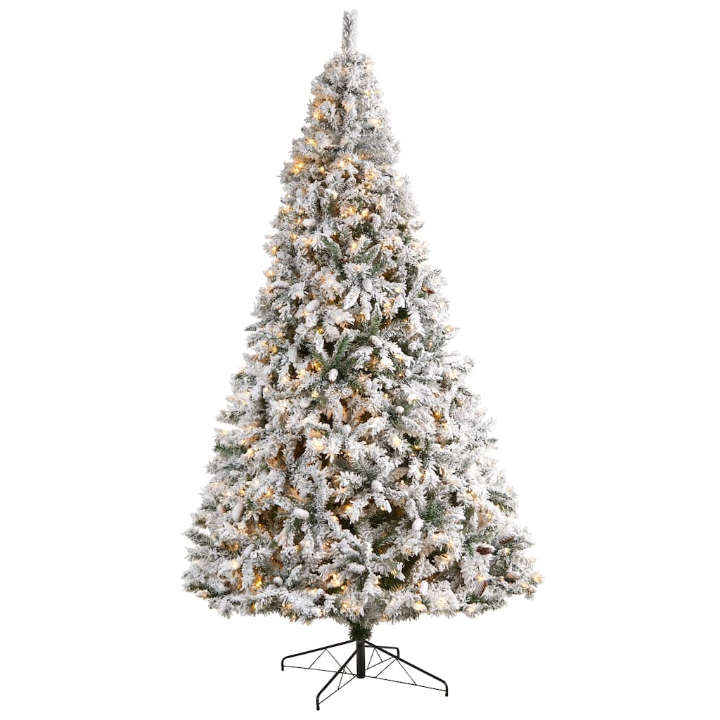 10' White River Mountain Artificial Christmas Tree Warm Clear LED - over-10-feet