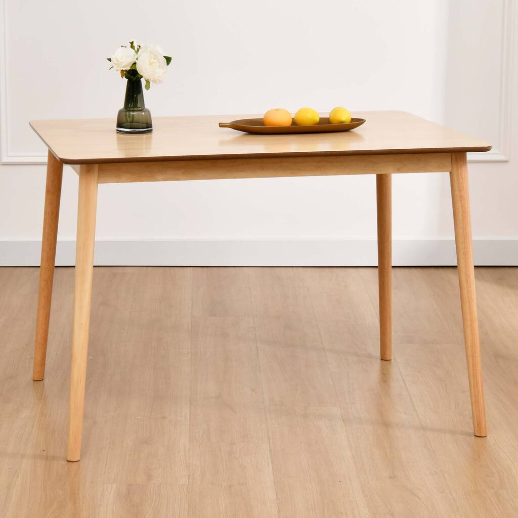 4-Seater Square 43"L Wooden Dining Table