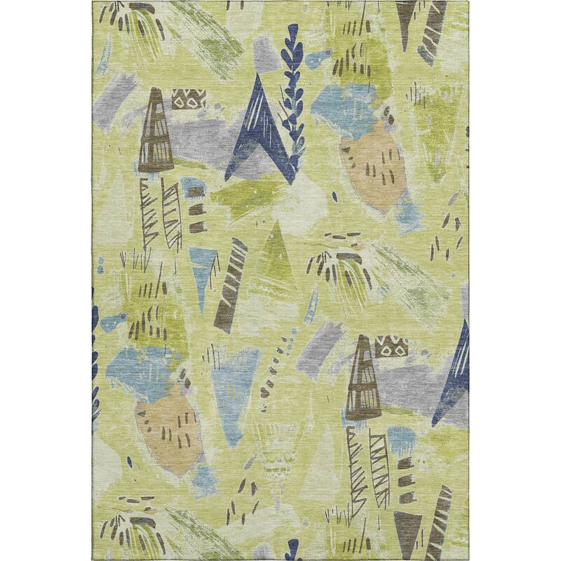Premium Washable Super Soft Abstract Fragments Mayfield Rug