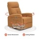 preview thumbnail 31 of 33, MCombo Modern Fabric Power Recliner, Electric Swivel Glider Rocker Recliner Chair for Nursery with USB Ports, Side Pockets 7763