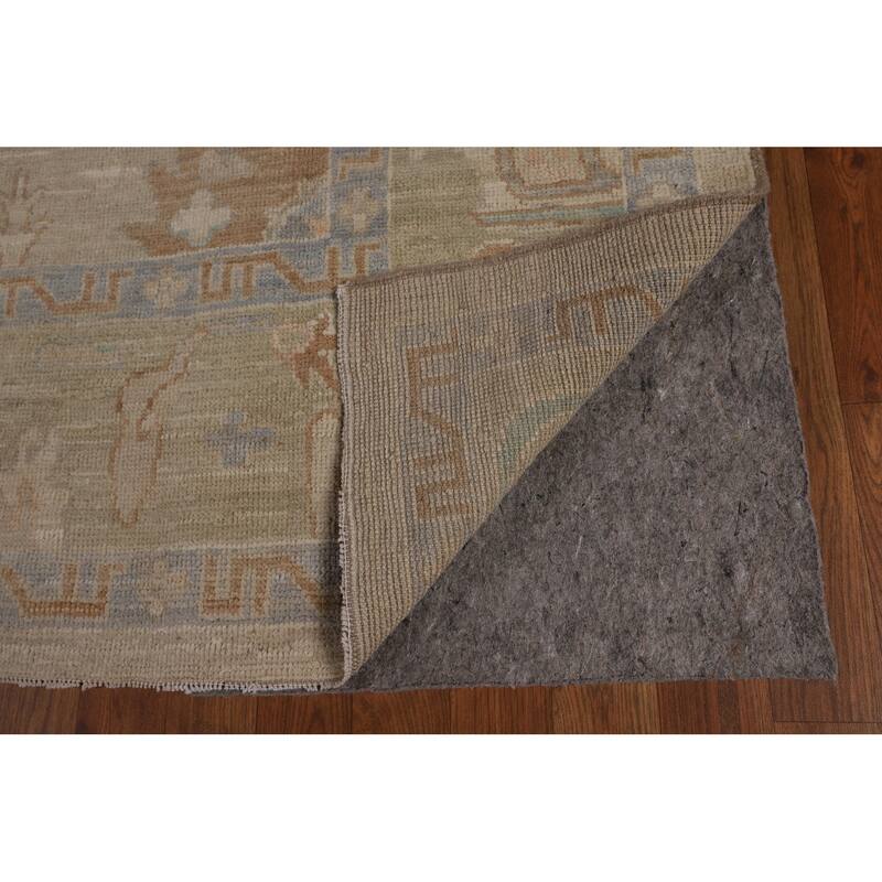 Earth Tone Oushak Turkish Area Rug Handmade Wool Carpet - 6'7"x 9'6"