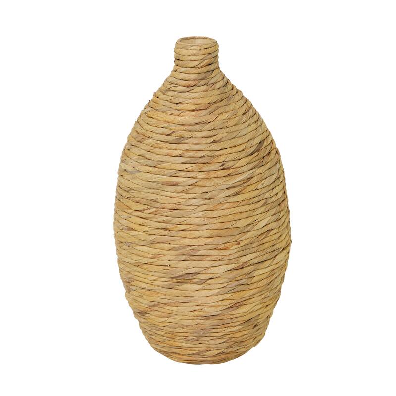 Brown Seagrass Handmade Woven Vase