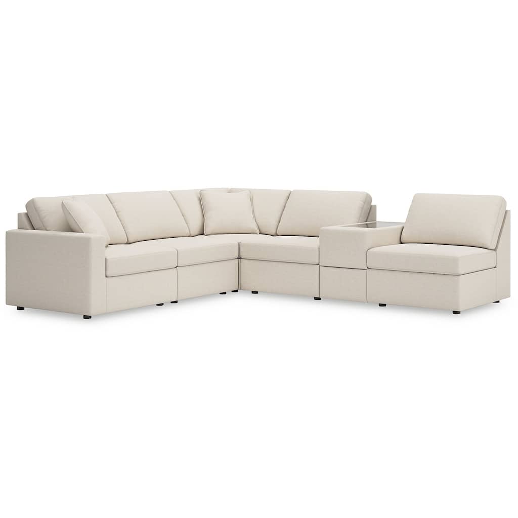 Signature Design by Ashley Modmax 6-Piece Sectional with Storage Console - 139" W x 86" D x 36" H