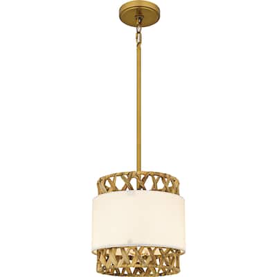 Kate 1-Light Brushed Gold Mini Pendant