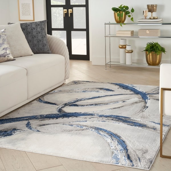 slide 2 of 18, Nourison Brushstrokes Indoor only Abstract Area Rug