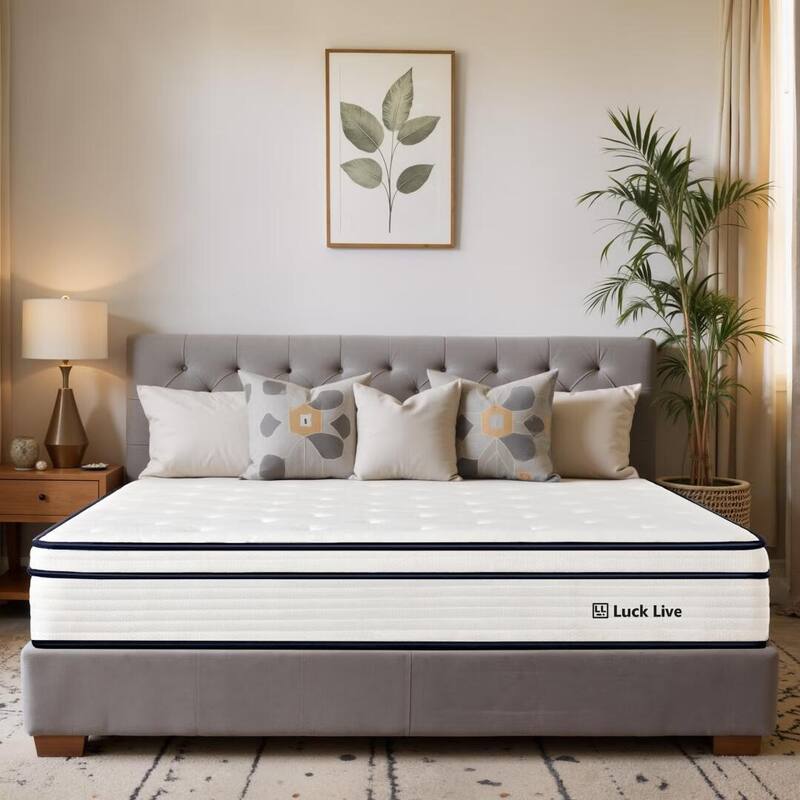 12 inch Medium Euro Top Gel Memory Foam Independent Bagged Spring Mattress in a Box