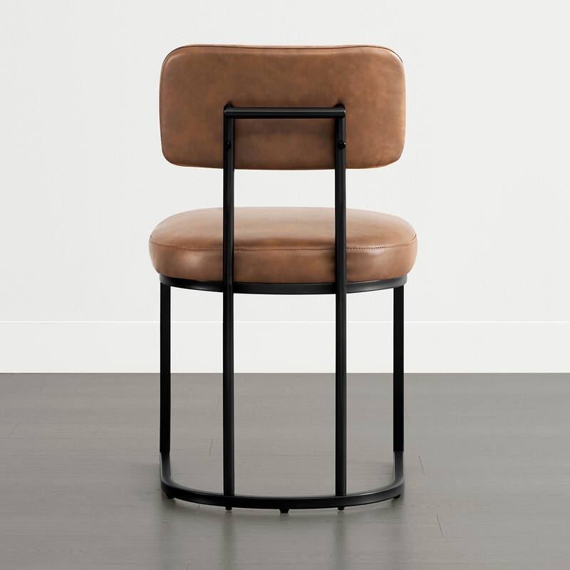 Spruce & Spring Arthur Dining Chair Set with Brass or Black Frame