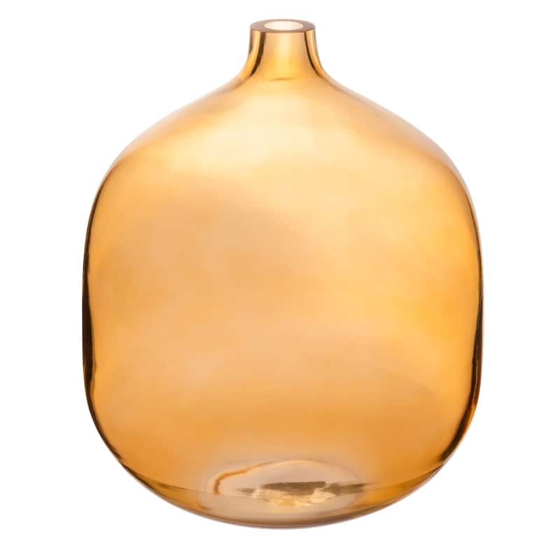 Tinted Glass Vase - Amber