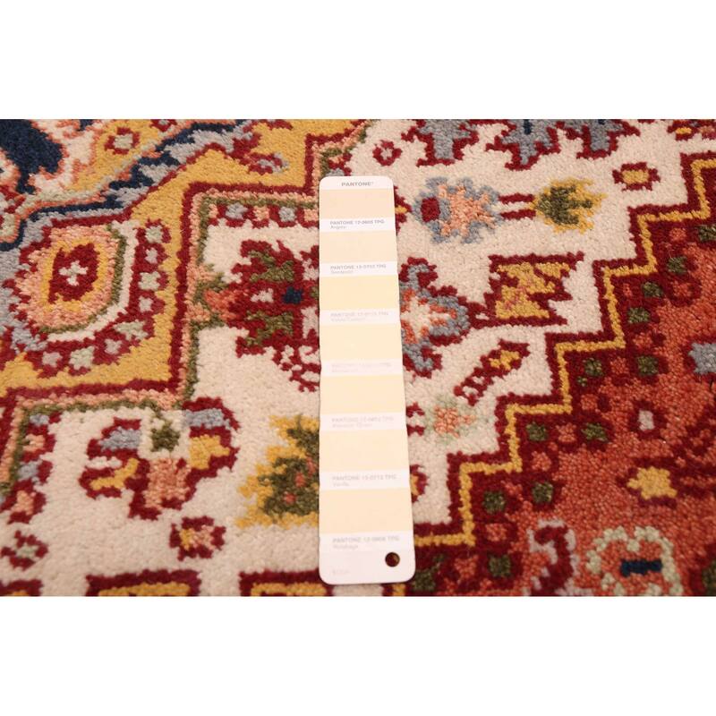 ECARPETGALLERY Hand-knotted Serapi Heritage Cream Wool Rug - 3'9 x 5'10