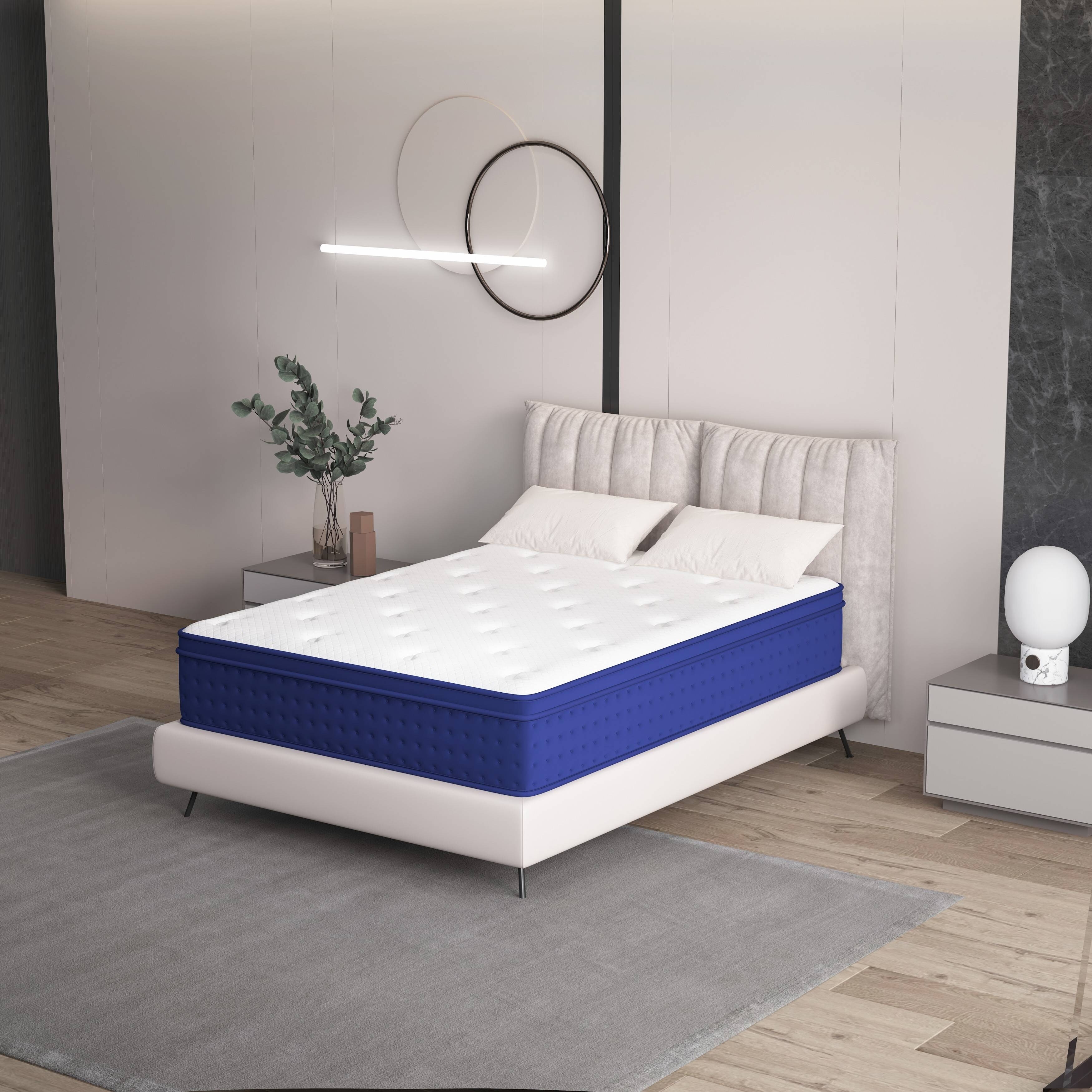 14 Inch Medium Firm Pocket Spring Gel Memory Foam Hybrid Mattress