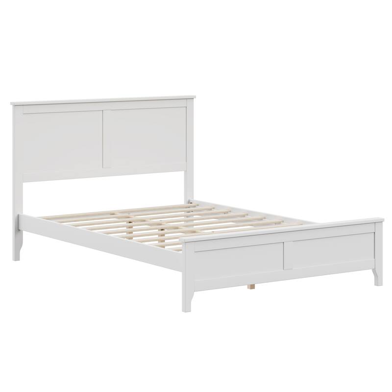 Modern Solid Wood Full Size Platform Bed