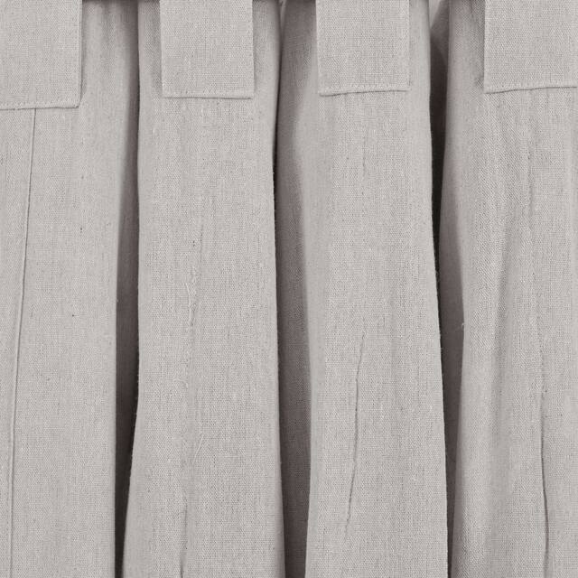 Lush Decor Ruched Waterfall Linen Window Curtain Single Panel - 84" x 52"