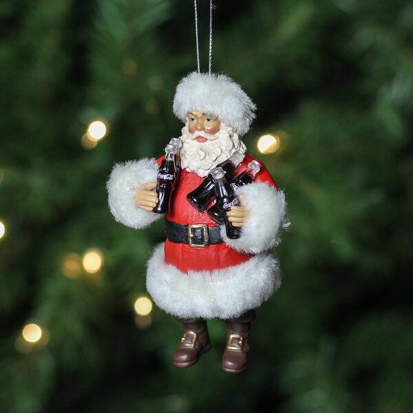 Shop 4 75 Red And White Santa Claus Holding Coca Cola Bottles