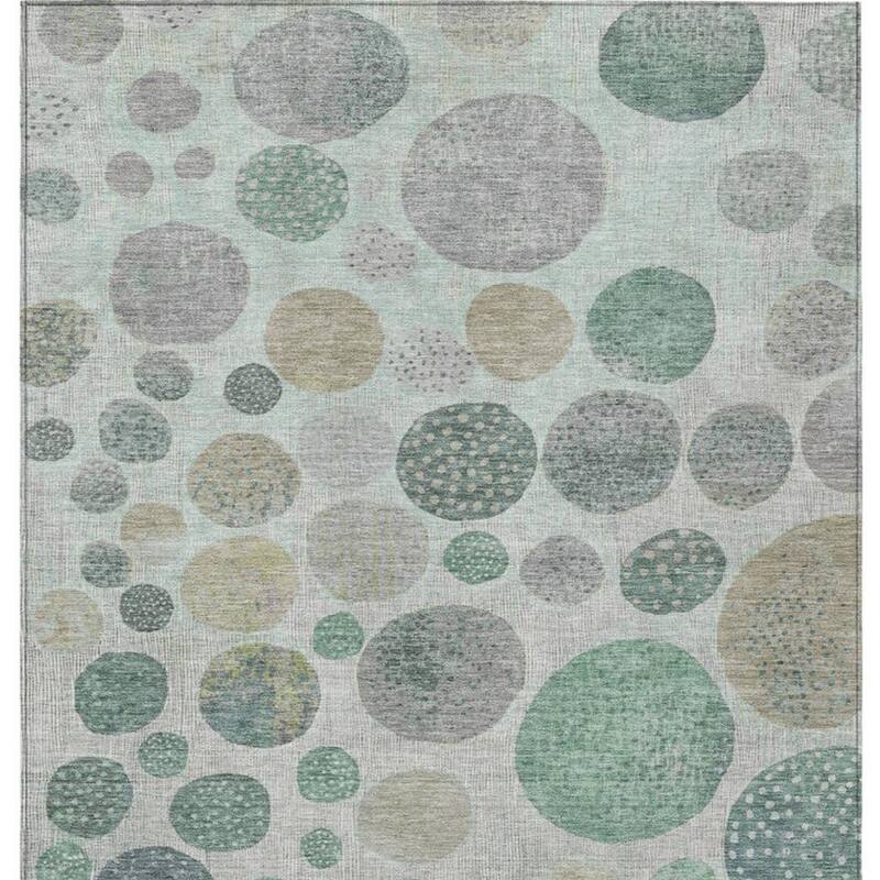 HomeRoots Geometric Transitional Rectangle Outdoor Rug