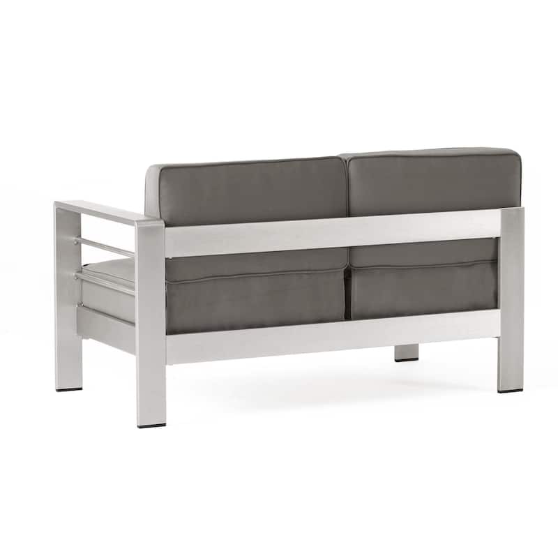 Outdoor 4 - Person Aluminum Patio Sectional set