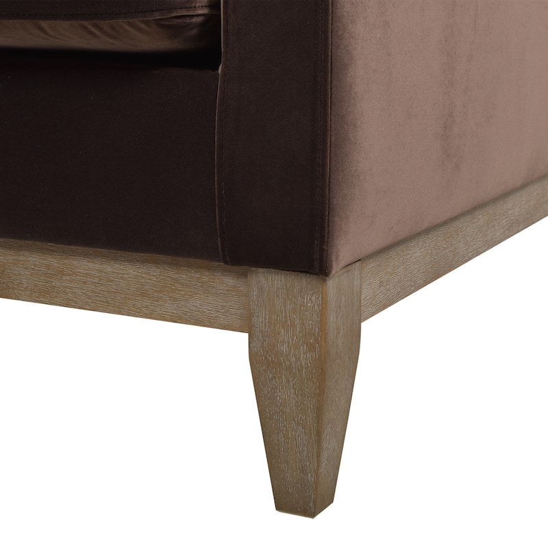 Knox 36" Modern Farmhouse Loose Pillow-Back Arm Chair