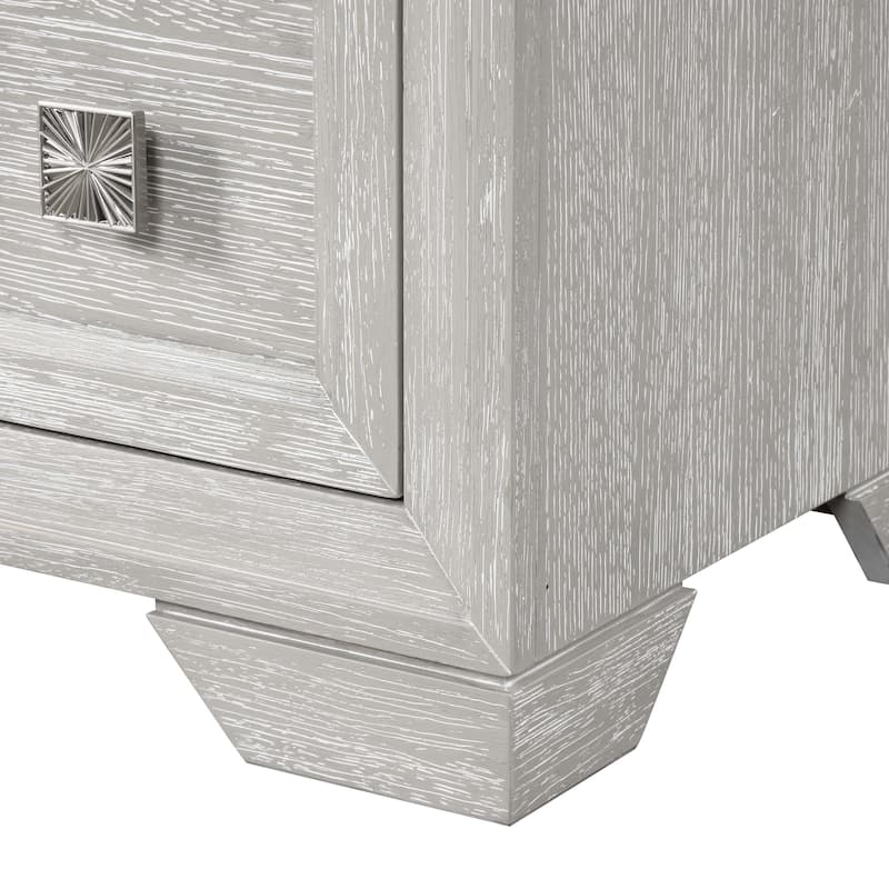 Furniture of America Jupiter Light Grey Wood 6-Drawer Dresser