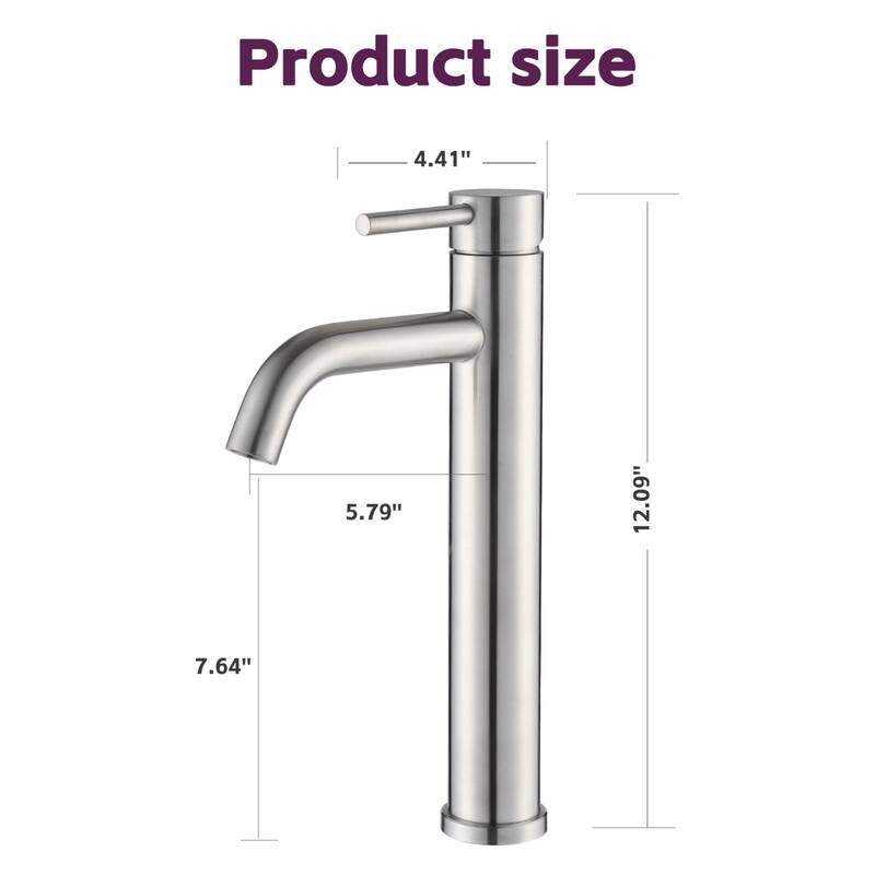 High-end atmosphere bathroom single hole faucet