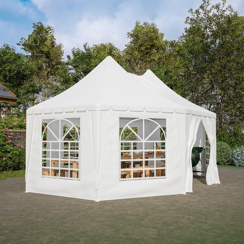 20x15 ft Wedding Party Tent Waterproof White - 88.58 * 8.46 * 7.48