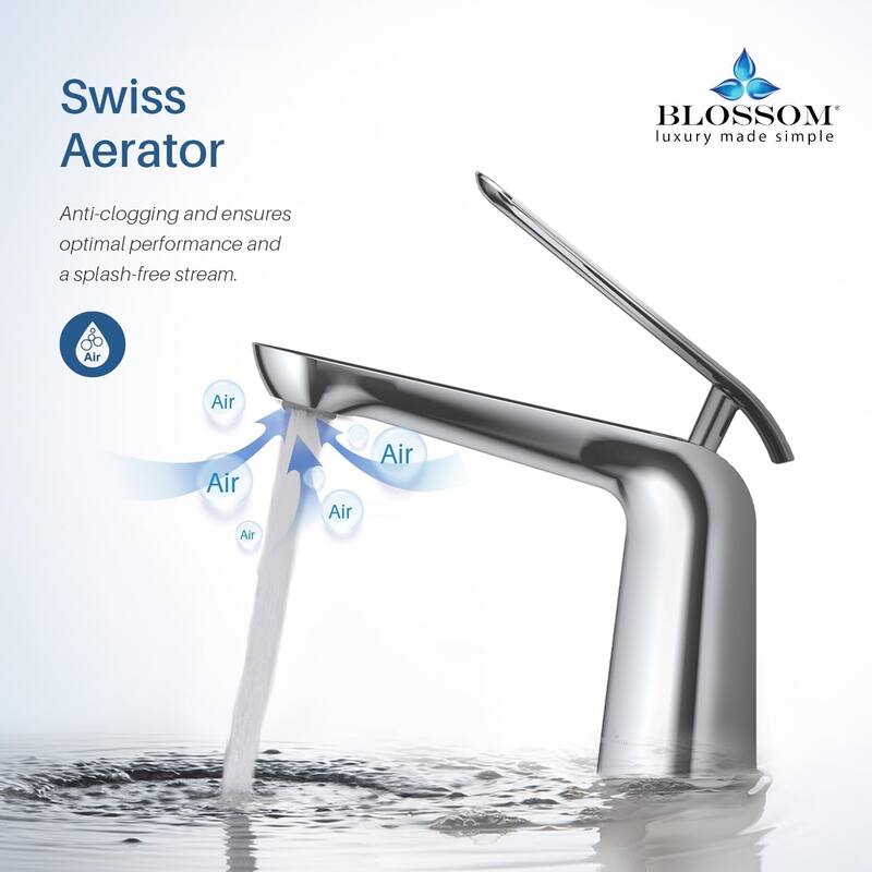 Blossom Single Handle Bathroom Sink Faucet