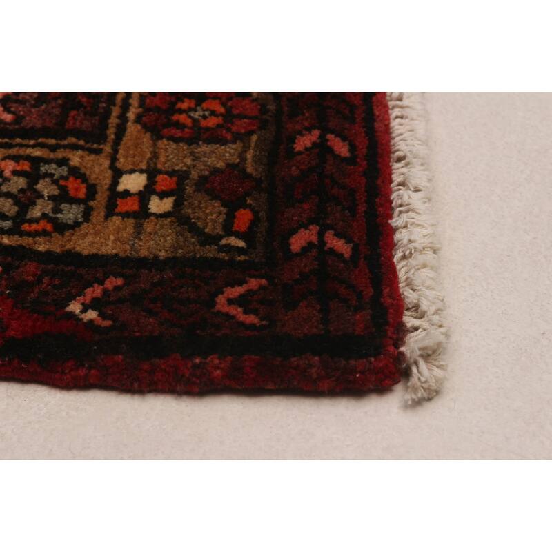 ECARPETGALLERY Hand-knotted Andelz Red Wool Rug - 3'9 x 9'10
