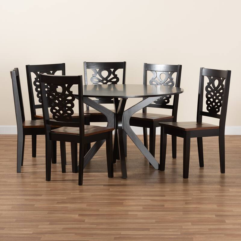Liese Modern and Contemporary Transitional 7-Piece Dining Set