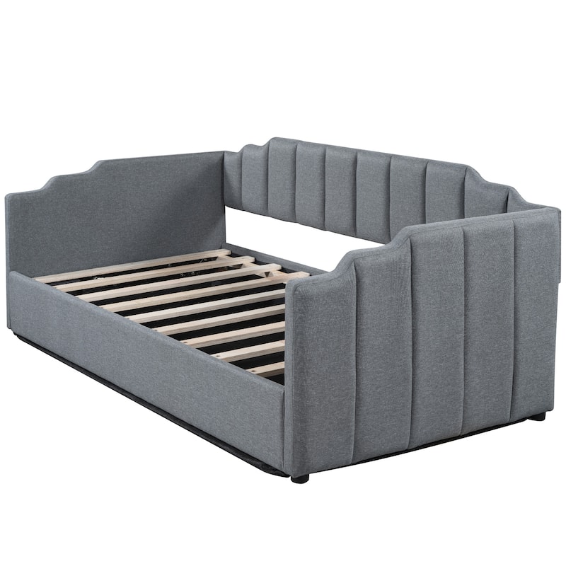 Modern Twin Upholstered Daybed with Underneath Storage