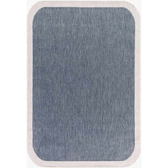 Livabliss Miami Beach Traditional Indoor/Outdoor Area Rug - 2'7" x 7'3" - Denim