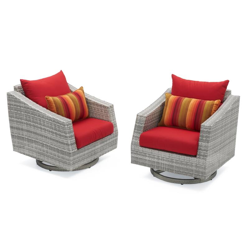 Cannes Deluxe 8 Piece Sunbrella Outdoor Patio Sofa & Club Chair Set
