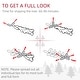 preview thumbnail 22 of 21, HOMCOM 6ft Nordic Pine Artificial Christmas Tree with 795 Snow Flocked Tips, Foldable Metal Stand, Easy Assembly