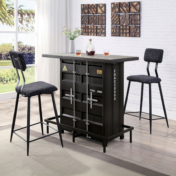 Oak bar on sale table and chairs